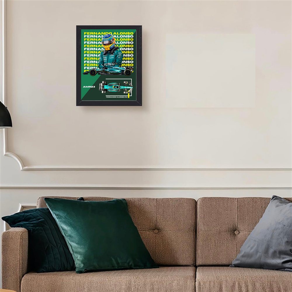 Fernando Alonso — Black Frame Example