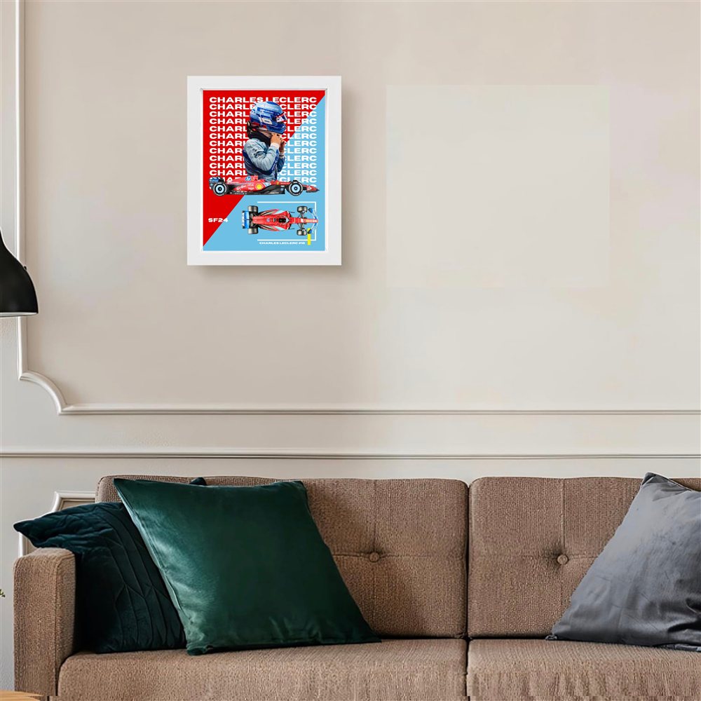 Charles Leclerc — White Frame Example