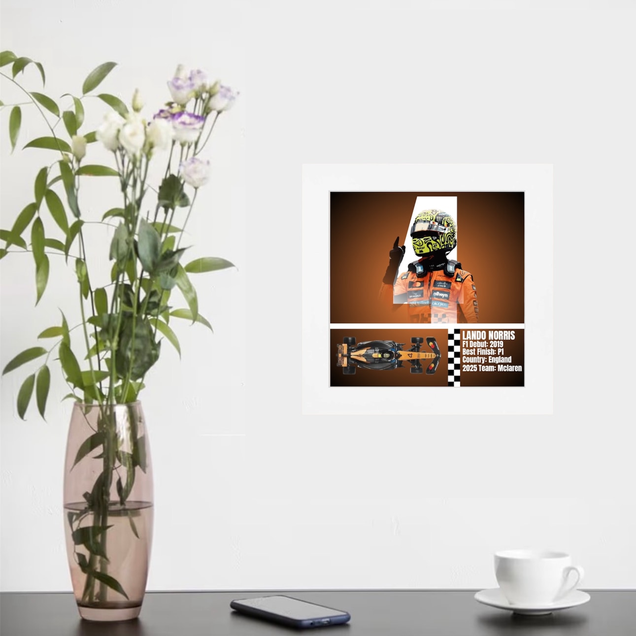Lando Norris — White Detail