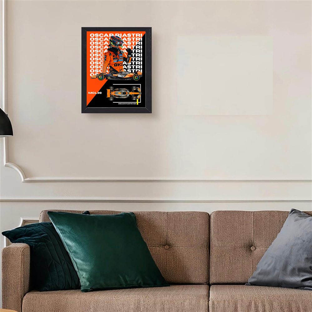 Oscar Piastri — Black Frame Example