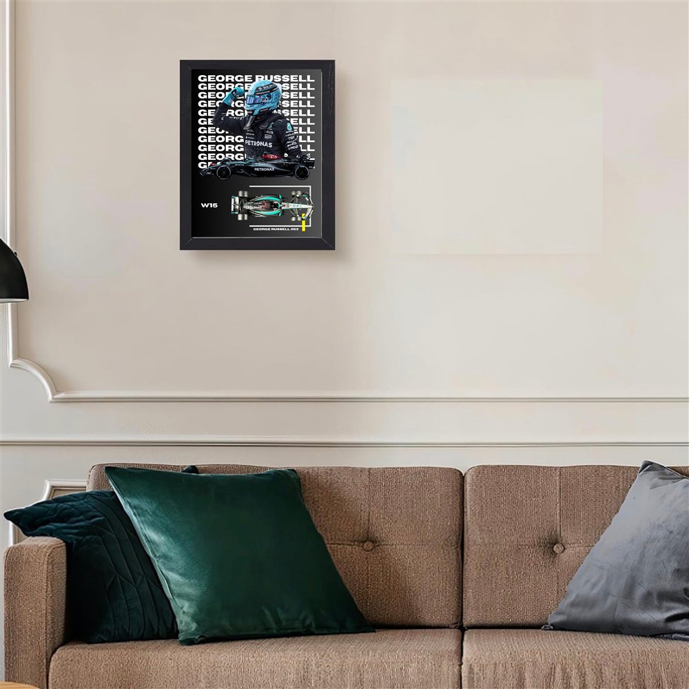 George Russell — Black Frame Example