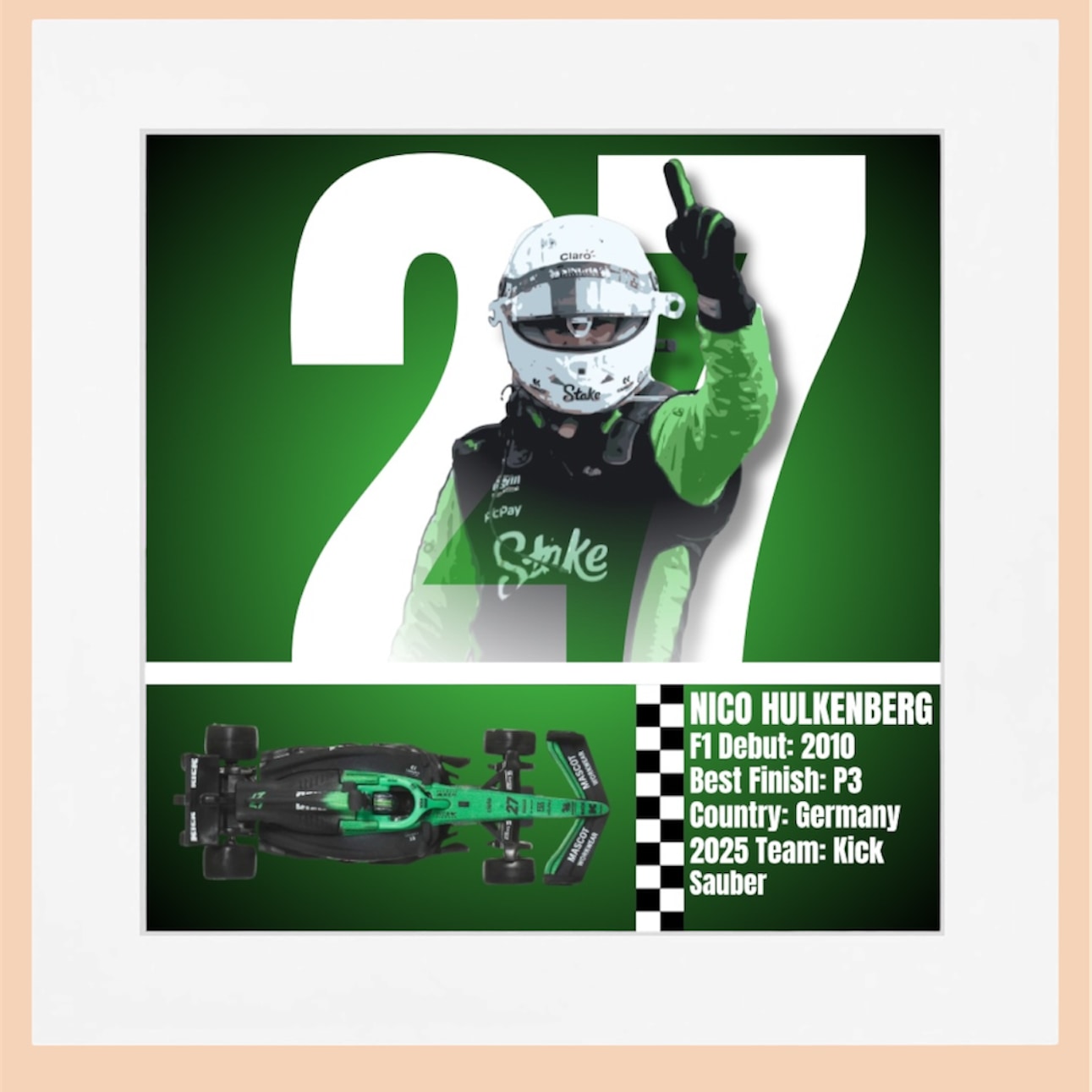 Nico Hülkenberg — White Frame