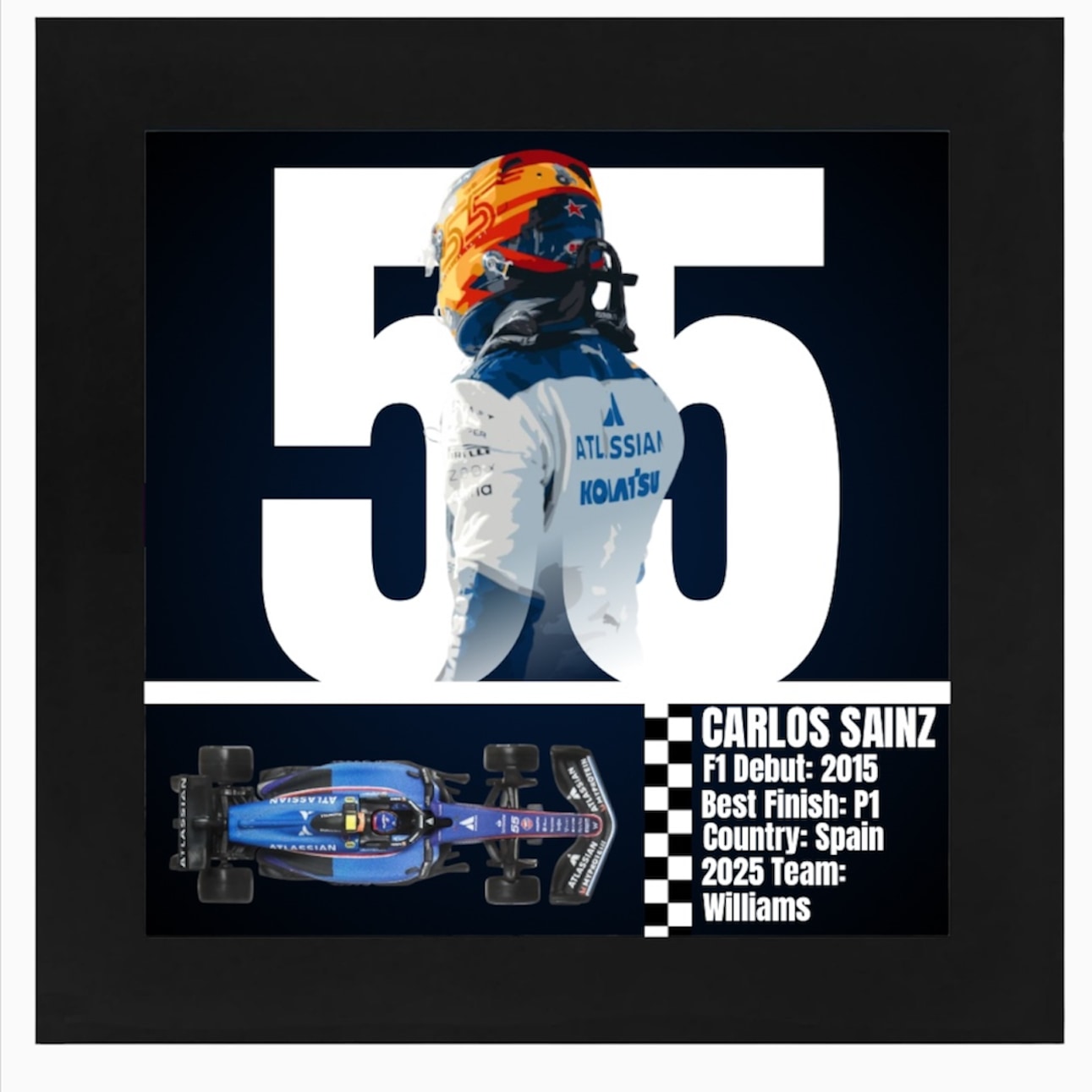 Carlos Sainz — Black Frame
