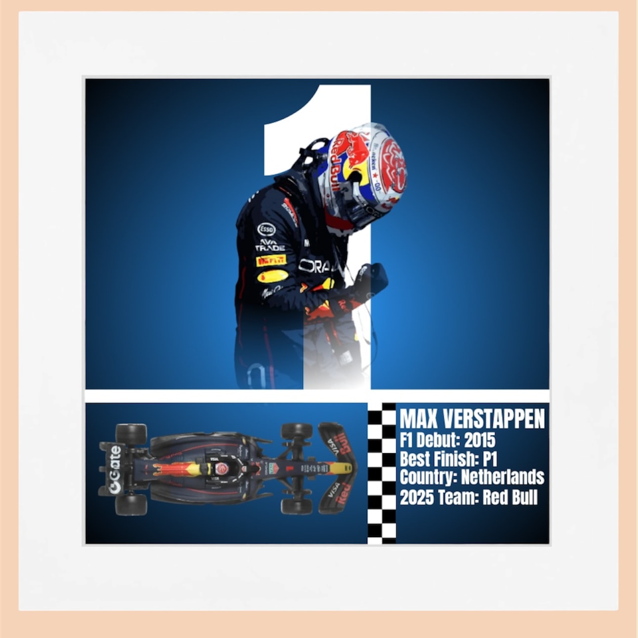 Max Verstappen — White Frame