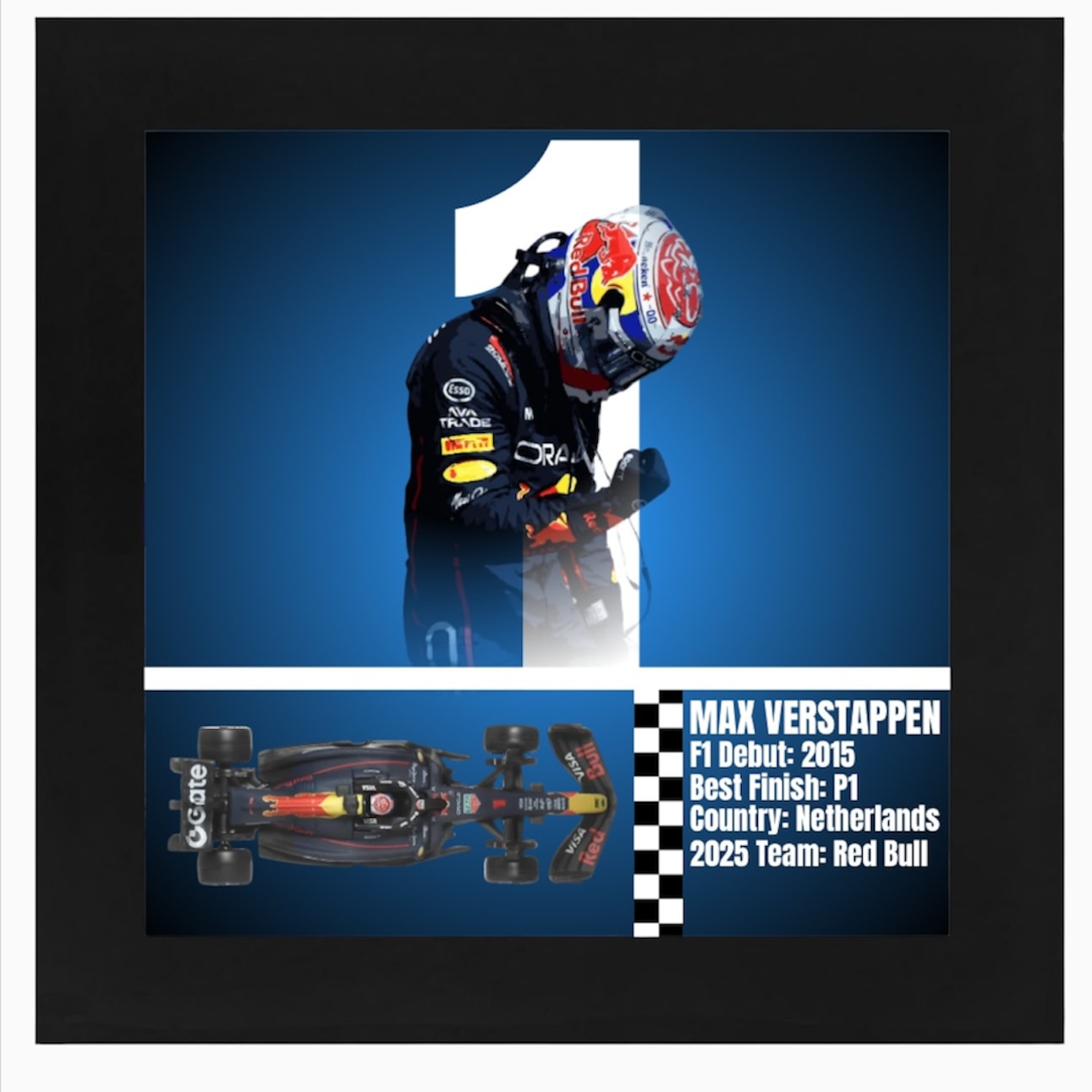Max Verstappen — Black Frame