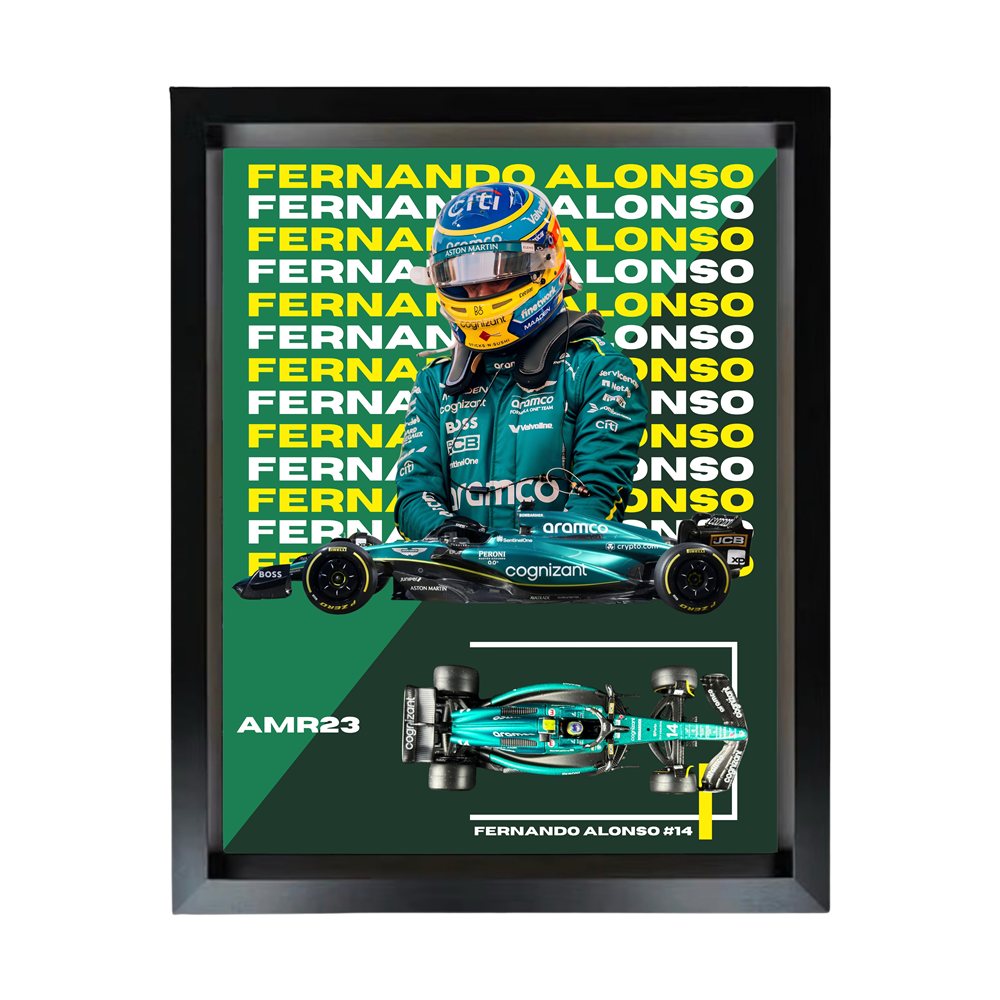 Fernando Alonso — Black Frame