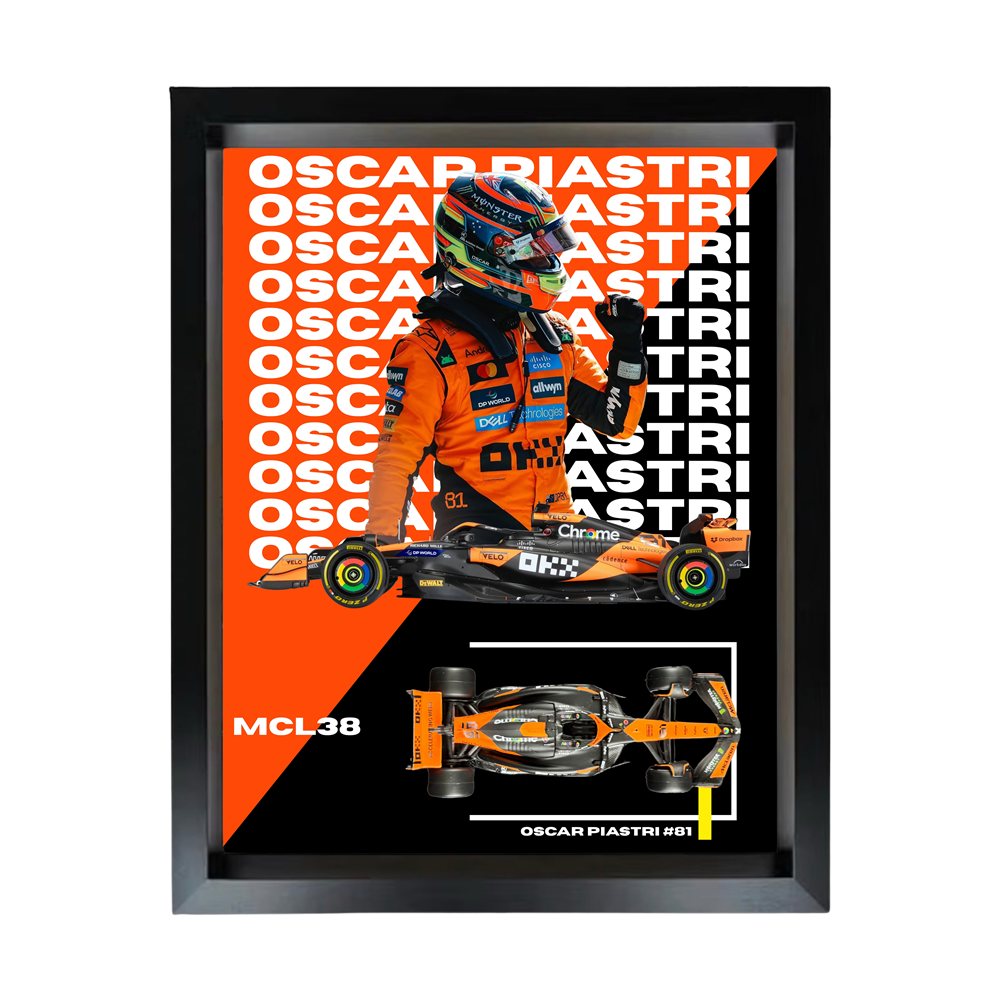 Oscar Piastri — Black Frame