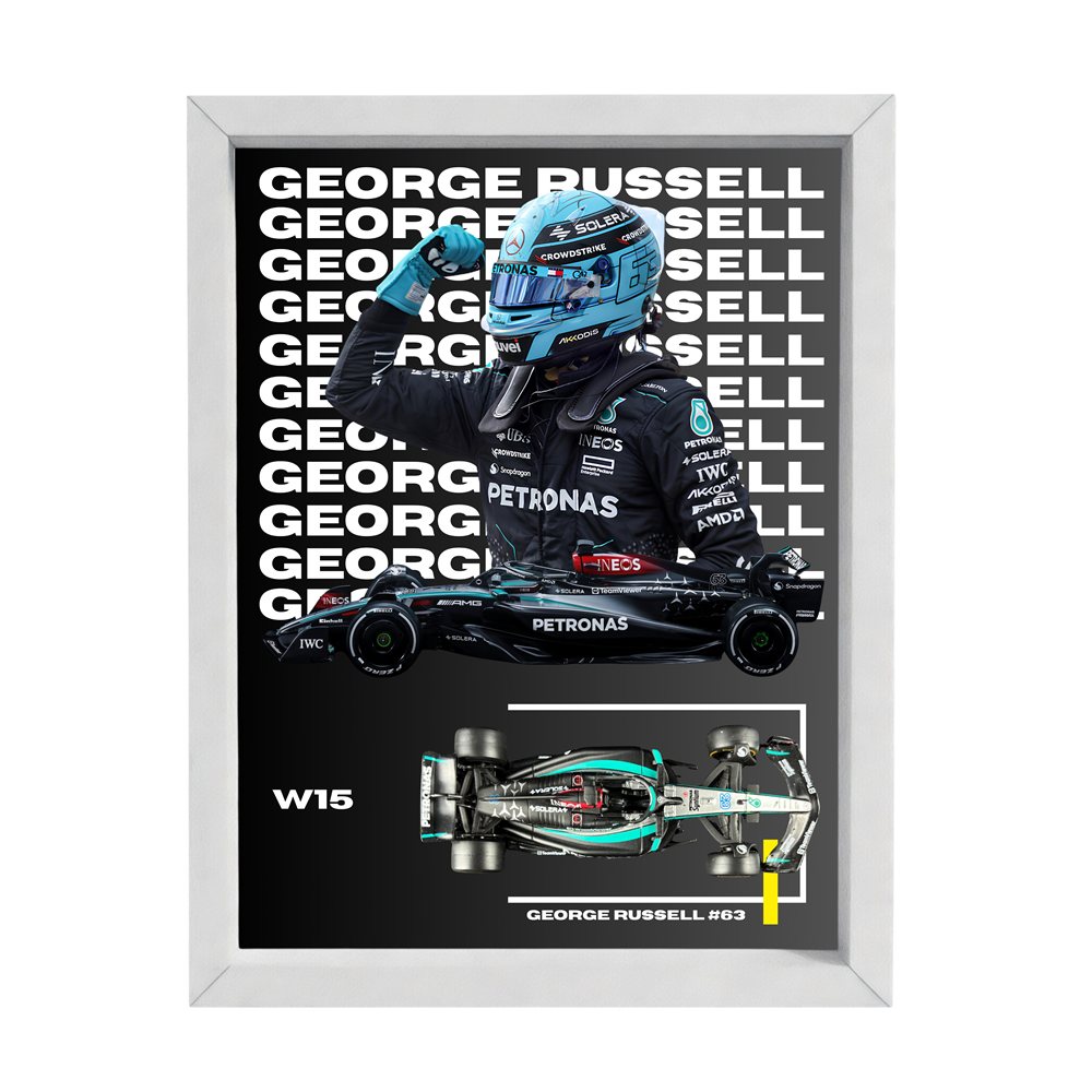 George Russell — White Frame