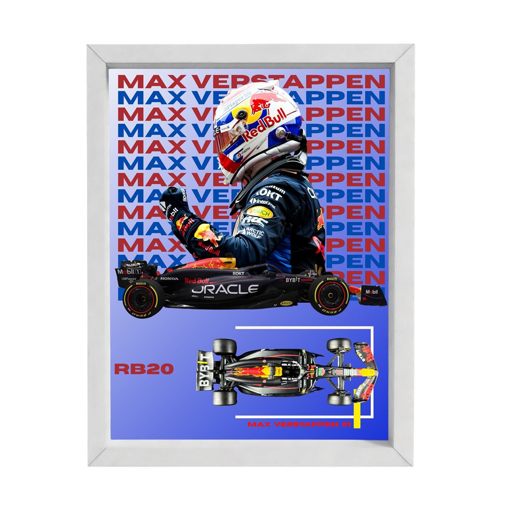 Max Verstappen — White Frame