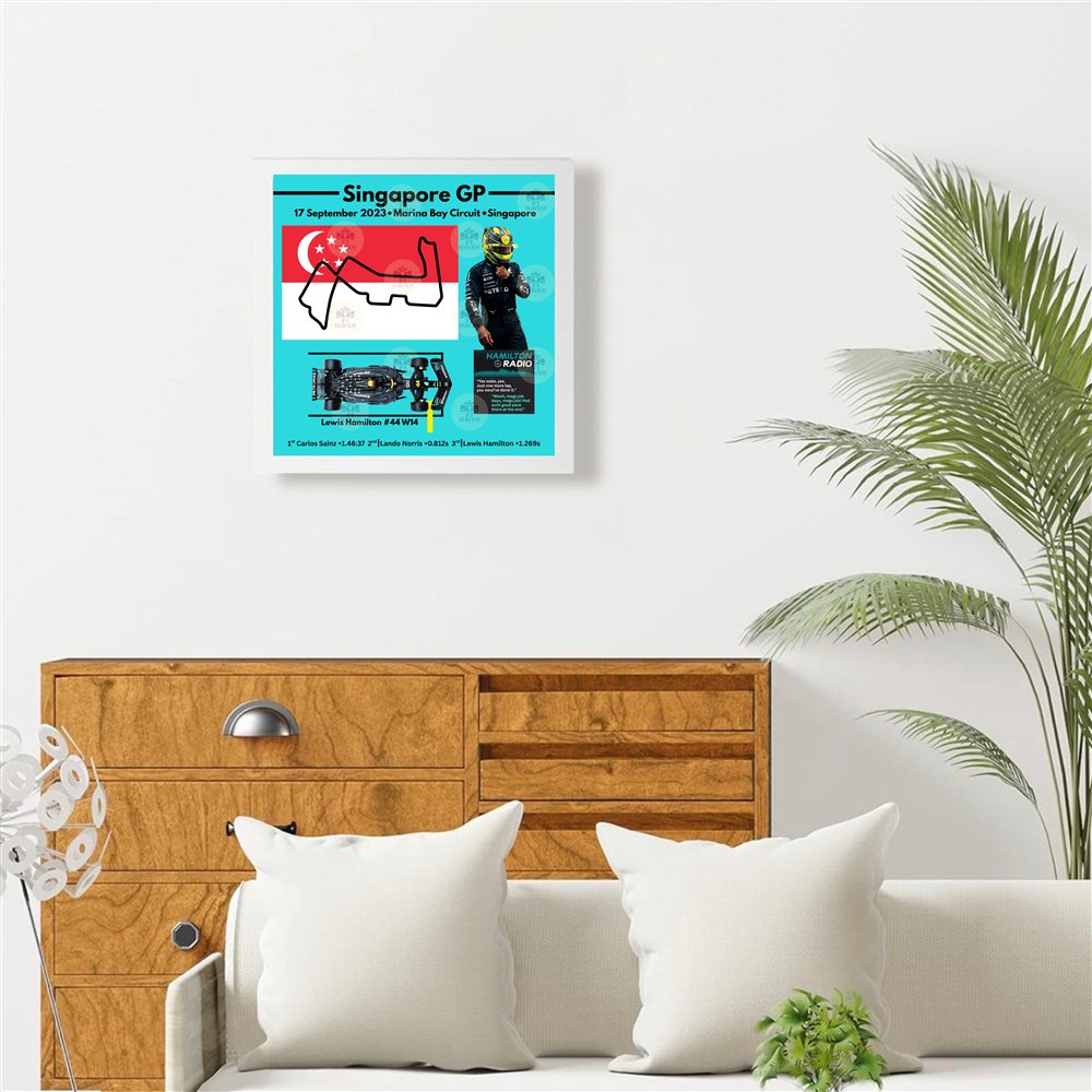 Lewis Hamilton — White Frame Example