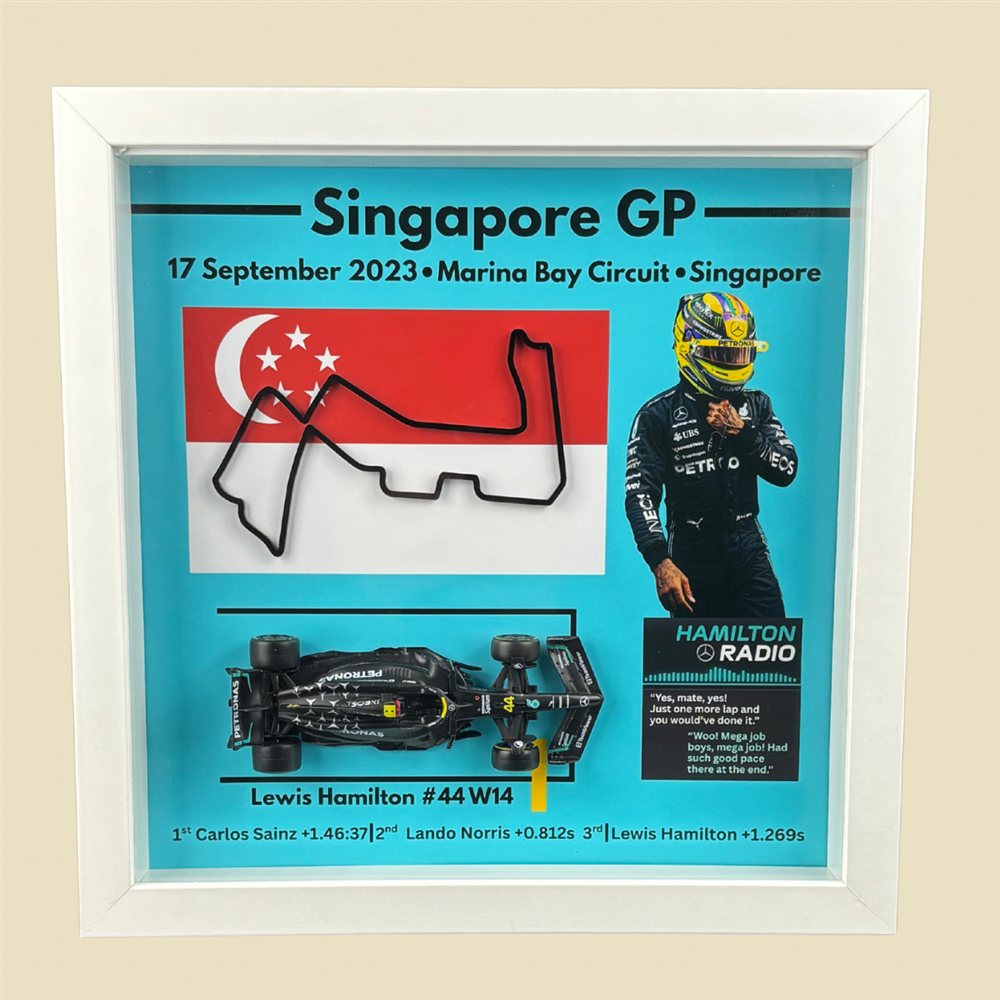 Lewis Hamilton — White Frame