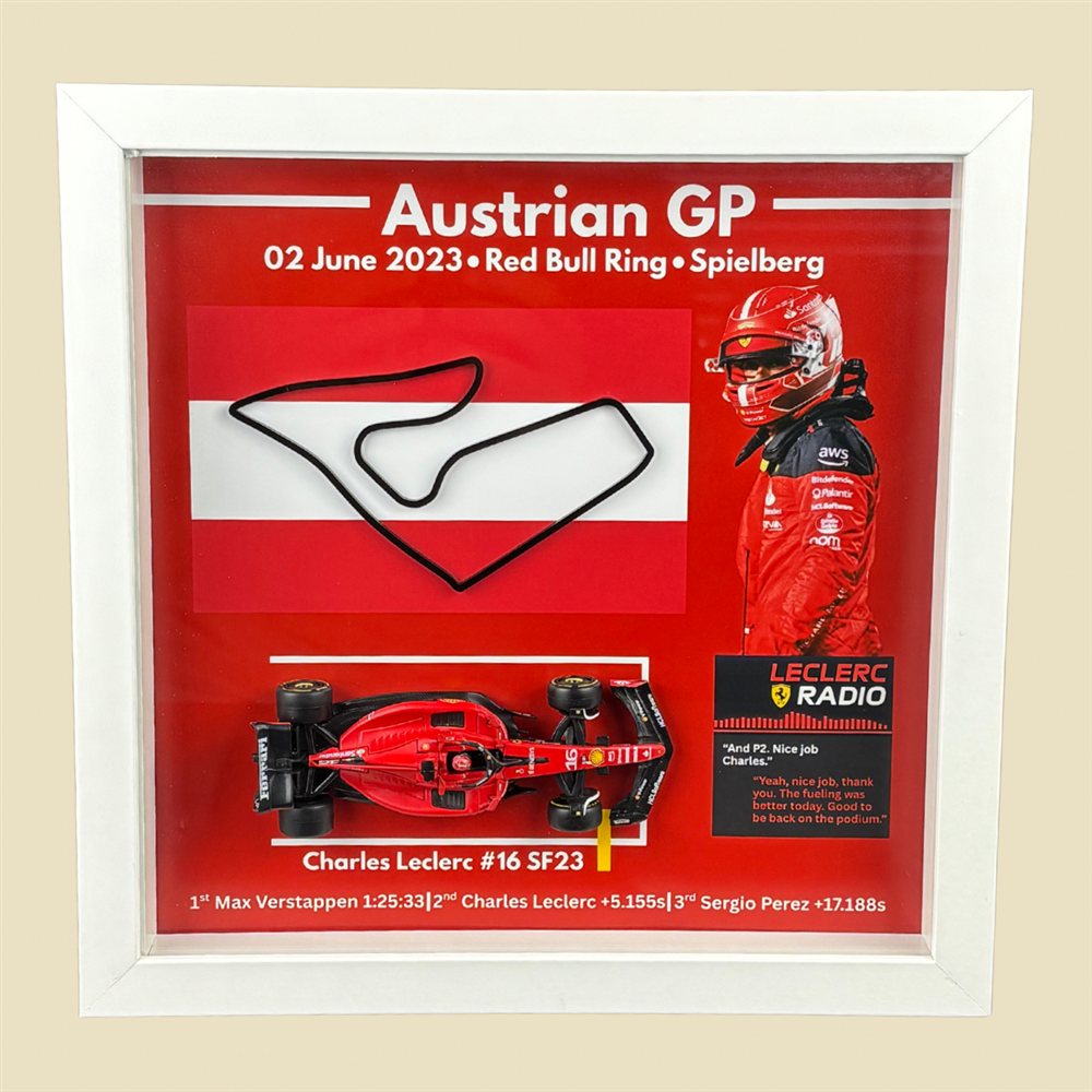 Charles Leclerc — White Frame