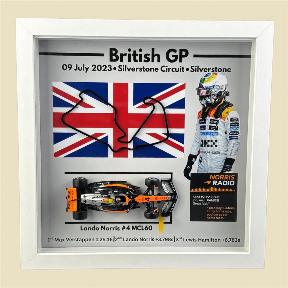 Lando Norris — White Frame