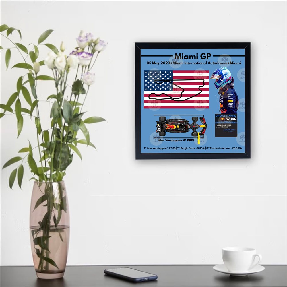 Max Verstappen — Black Frame Example