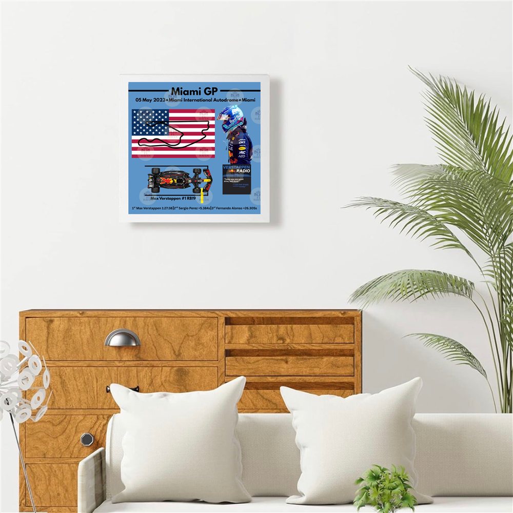 Max Verstappen — White Frame Example